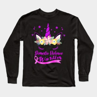 Domestic violence warrior Long Sleeve T-Shirt